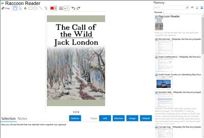 Raccoon Reader - Flamory bookmarks and screenshots