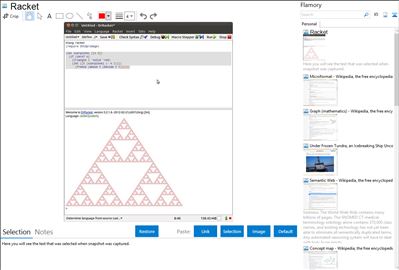 Racket - Flamory bookmarks and screenshots