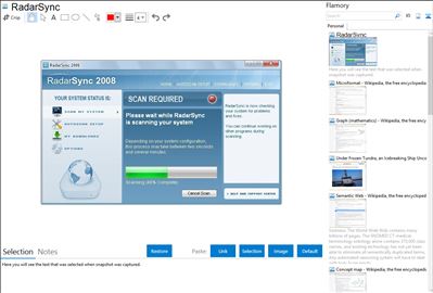 RadarSync - Flamory bookmarks and screenshots