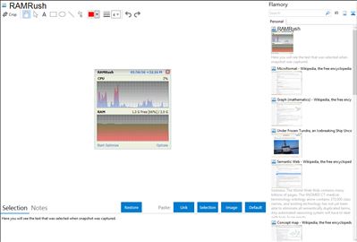 RAMRush - Flamory bookmarks and screenshots