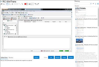 RC-WinTrans - Flamory bookmarks and screenshots