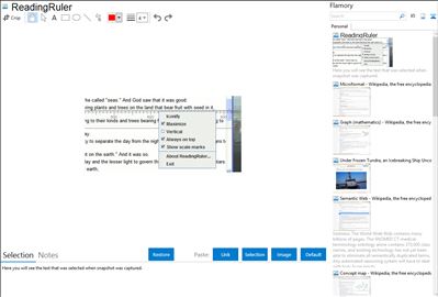 ReadingRuler - Flamory bookmarks and screenshots