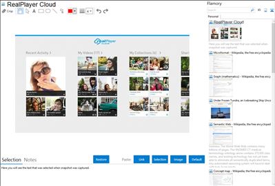 RealPlayer Cloud - Flamory bookmarks and screenshots