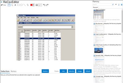 ReCsvEditor - Flamory bookmarks and screenshots