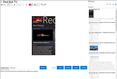 Red Bull TV - Flamory bookmarks and screenshots