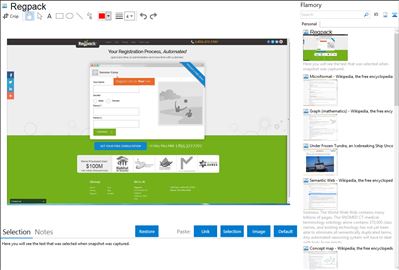 Regpack - Flamory bookmarks and screenshots
