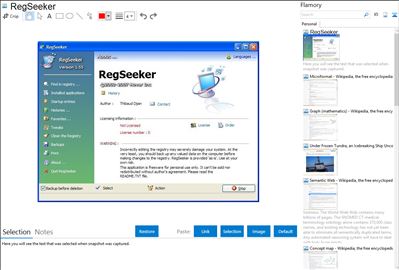 RegSeeker - Flamory bookmarks and screenshots