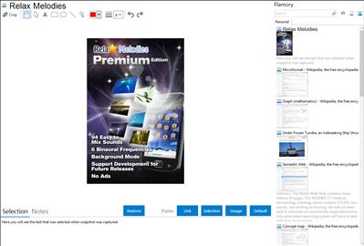 Relax Melodies - Flamory bookmarks and screenshots