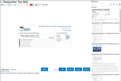 Remember The Milk - Flamory bookmarks and screenshots