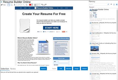 Resume Builder Online - Flamory bookmarks and screenshots