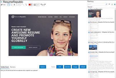ResumeRepublic - Flamory bookmarks and screenshots