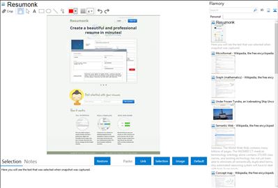 Resumonk - Flamory bookmarks and screenshots