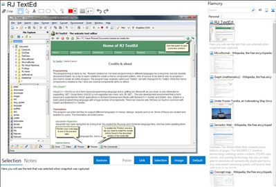 RJ TextEd - Flamory bookmarks and screenshots