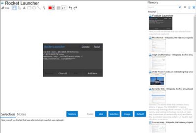 Rocket Launcher - Flamory bookmarks and screenshots