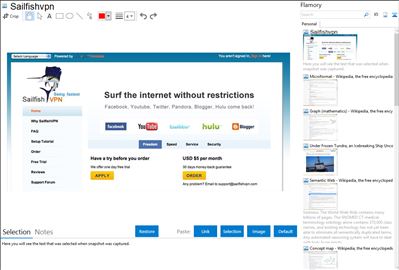 Sailfishvpn - Flamory bookmarks and screenshots