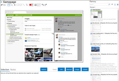 Samepage - Flamory bookmarks and screenshots
