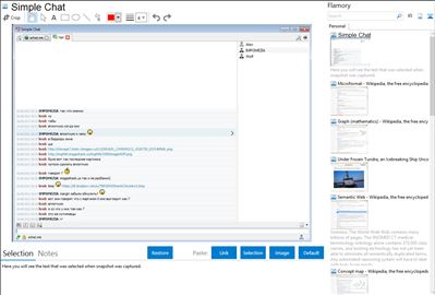 Simple Chat - Flamory bookmarks and screenshots