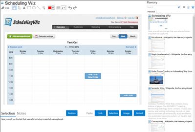 Scheduling Wiz - Flamory bookmarks and screenshots