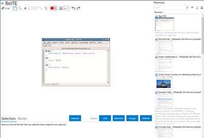 SciTE - Flamory bookmarks and screenshots
