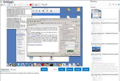 SeMagic - Flamory bookmarks and screenshots