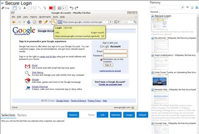 Secure Login - Flamory bookmarks and screenshots
