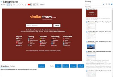 SimilarStores - Flamory bookmarks and screenshots