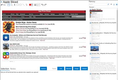 Apple Sliced - Flamory bookmarks and screenshots