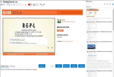 SlideDeck.io - Flamory bookmarks and screenshots