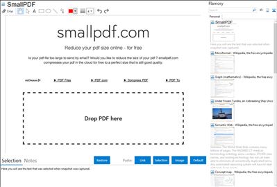 SmallPDF - Flamory bookmarks and screenshots