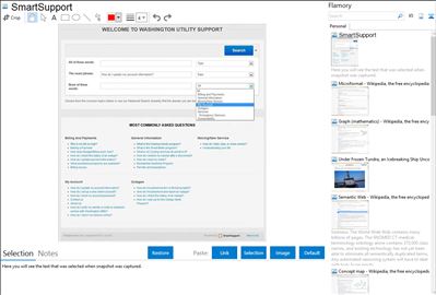 SmartSupport - Flamory bookmarks and screenshots