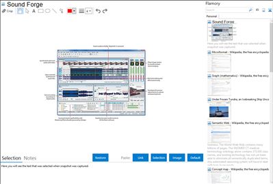 Sound Forge - Flamory bookmarks and screenshots