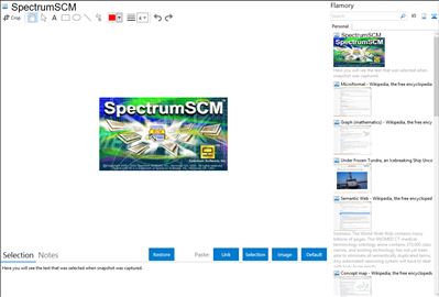 SpectrumSCM - Flamory bookmarks and screenshots