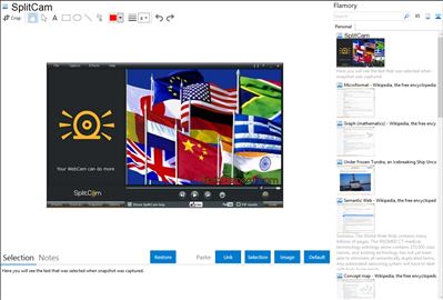 SplitCam - Flamory bookmarks and screenshots