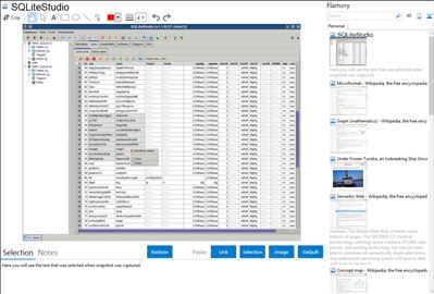 SQLiteStudio - Flamory bookmarks and screenshots