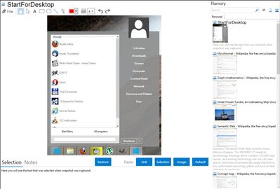 StartForDesktop - Flamory bookmarks and screenshots