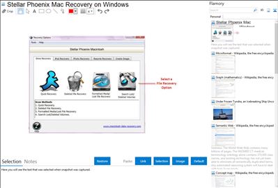 Stellar Phoenix Mac Recovery on Windows - Flamory bookmarks and screenshots
