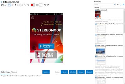 Stereomood - Flamory bookmarks and screenshots