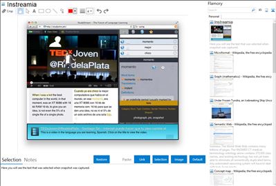 Instreamia - Flamory bookmarks and screenshots