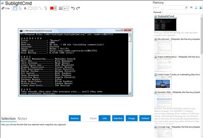 SublightCmd - Flamory bookmarks and screenshots