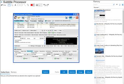Subtitle Processor - Flamory bookmarks and screenshots