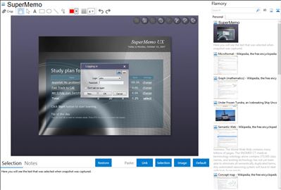 SuperMemo - Flamory bookmarks and screenshots