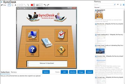 SyncDesk - Flamory bookmarks and screenshots
