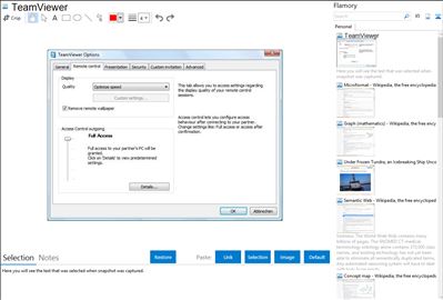 TeamViewer - Flamory bookmarks and screenshots