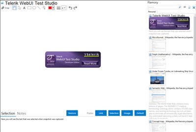 Telerik WebUI Test Studio  - Flamory bookmarks and screenshots