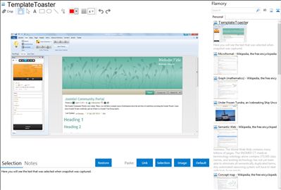 TemplateToaster - Flamory bookmarks and screenshots
