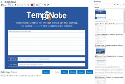 Tempnote - Flamory bookmarks and screenshots