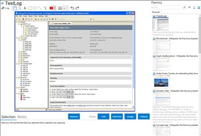 TestLog - Flamory bookmarks and screenshots
