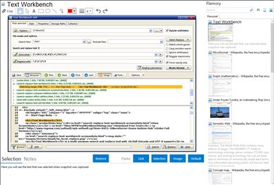 Text Workbench - Flamory bookmarks and screenshots