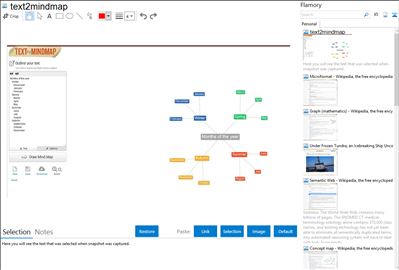 text2mindmap - Flamory bookmarks and screenshots