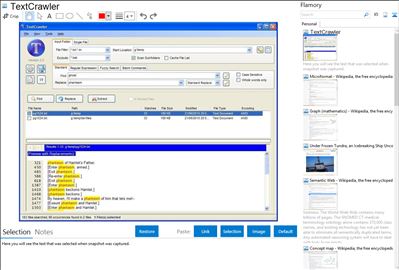 TextCrawler - Flamory bookmarks and screenshots